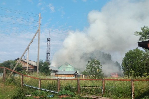 На Удоре в условиях действия режима ЧС сгорело здание лесхоза 