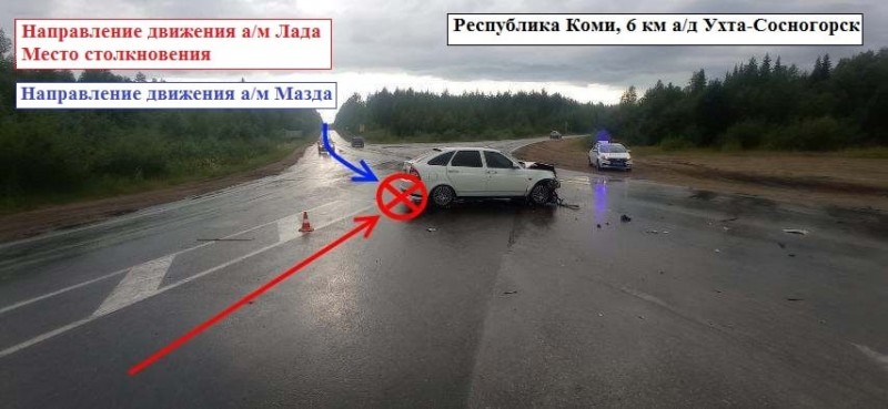 Пострадавшие в ДТП под Сосногорском пассажиры Mazda получат штрафы