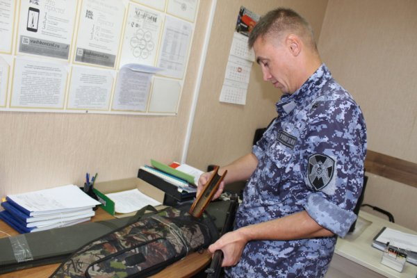 В Коми за неделю росгвардейцы изъяли 16 единиц оружия