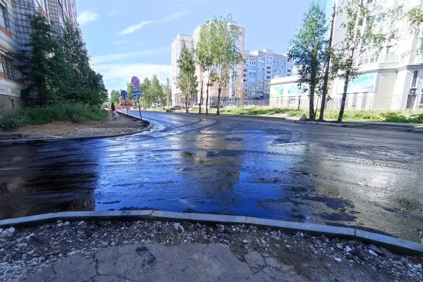 В Сыктывкаре работа по ремонту дорог на ул.Куратова в завершающей стадии