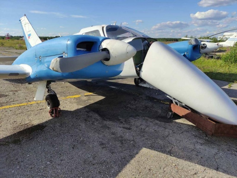 В аэропорту Коми совершил жесткую посадку легкий самолет Piper-34