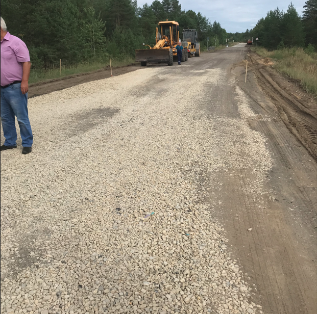 В Коми продолжаются работы по ремонту дороги "Язель – Позялэм – Кожмудор – Тыдор"