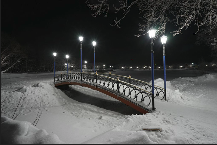Городской парк в Воркуте останется без освещения до конца октября
