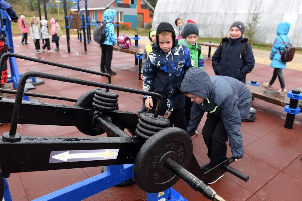 В Сосногорском районе появилась новая спортивная площадка