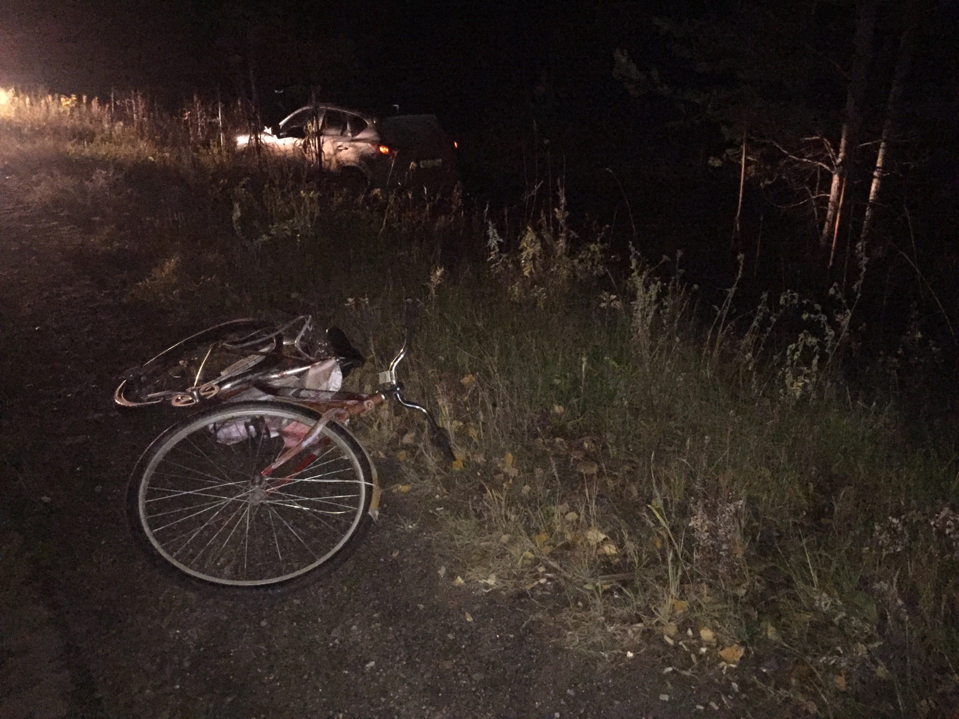 Гибель велосипедиста. Инта авария 14 октября 2022. Происшествия в Усть Вымском районе.