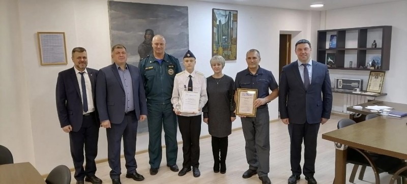 Восьмиклассник из Воркуты награжден медалью "За проявленное мужество" при спасении на воде