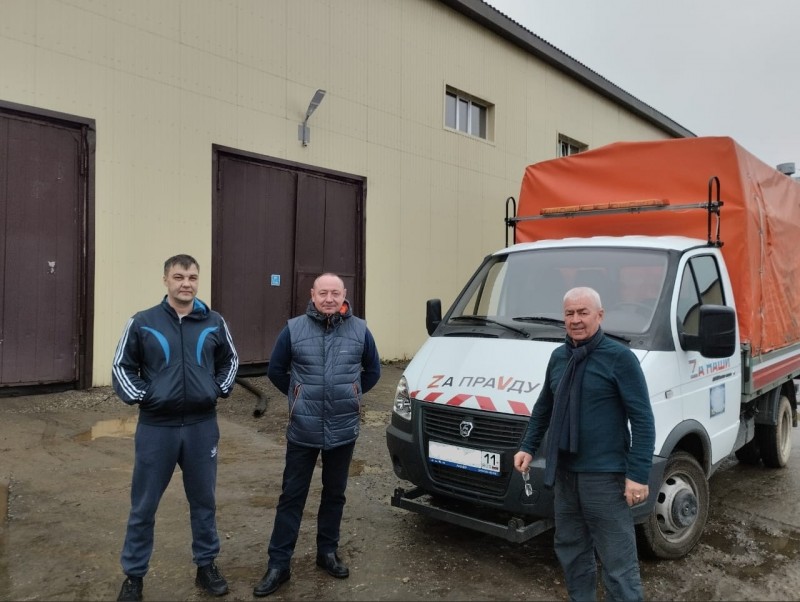 Коммунальщики Сыктывкара собрали и доставили в Белгород гуманитарную помощь для бойцов из Коми