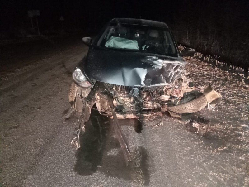 В Корткеросском районе нетрезвый водитель Hyundai врезался в Subaru