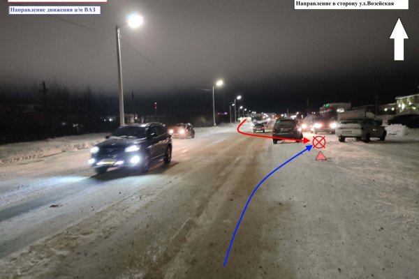 В Усинске в аварии пострадала женщина-водитель