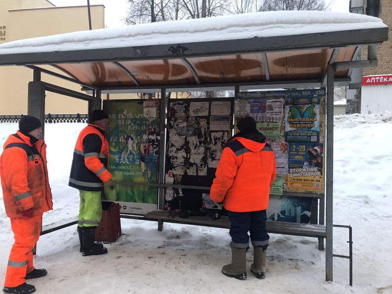 В Сыктывкаре пройдет массовый ремонт остановочных павильонов