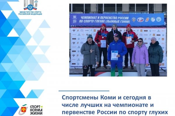 На чемпионате и первенстве России по спорту глухих лыжники Коми заняли призовые места 