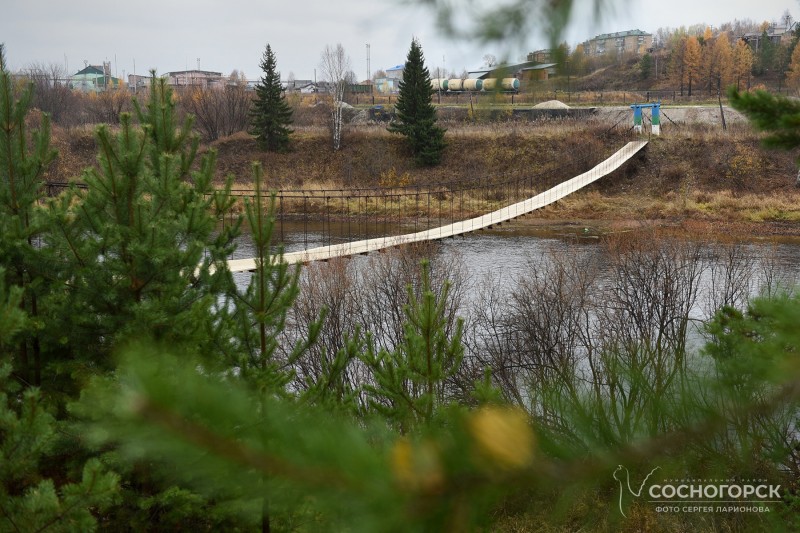 Подвесной мост из Сосногорска в Усть-Ухту частично разберут