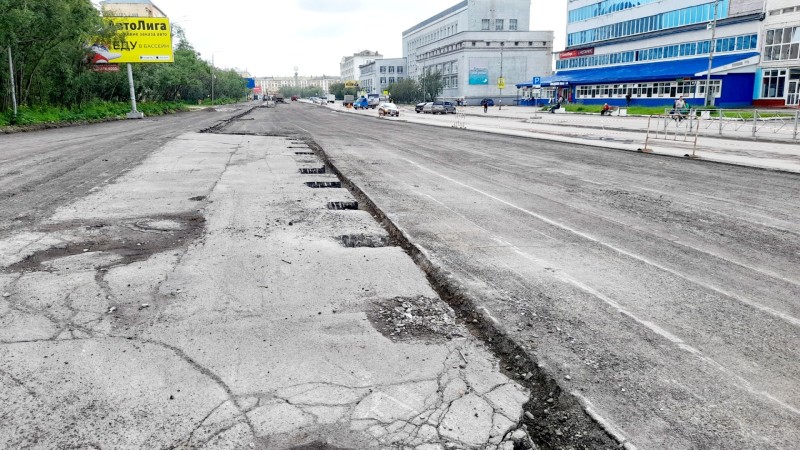 В Воркуте продолжается ремонт центральной улицы – Ленина