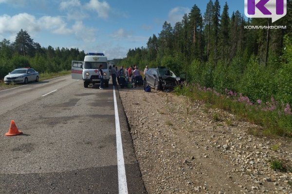 В Сосногорском районе автомобиль столкнулся с лосем - животное погибло 