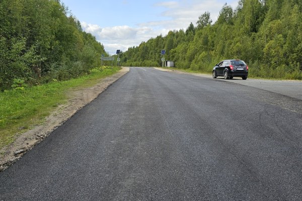 В Коми продолжается ремонт автодороги Летка - Прокопьевка

