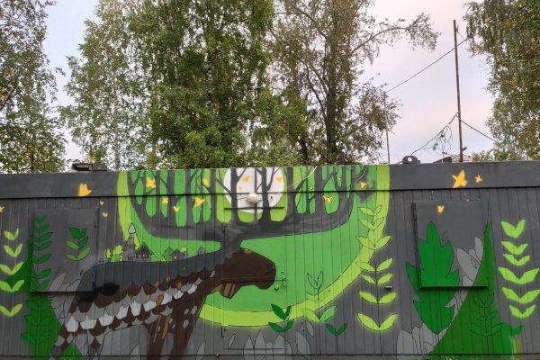 Кировский парк в Сыктывкаре украсили новые граффити 