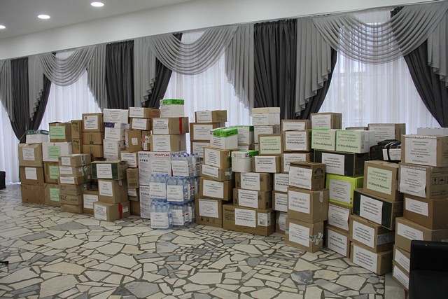 В Сыктывкаре отправили очередную партию гуманитарной помощи участникам СВО