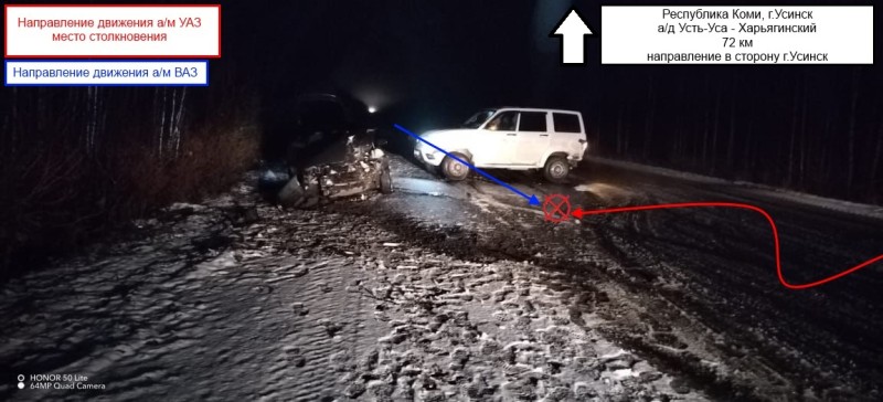 Под Усинском после столкновения с внедорожником пострадал водитель ВАЗ-2112
