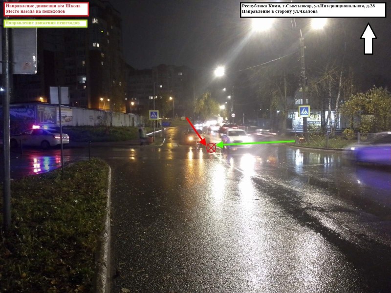 На дорогах Сыктывкара и Сосногорска в ДТП пострадали два ребенка-пешехода