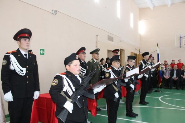 В Кадетской школе в Усть-Цилемском районе состоялась церемония принятия торжественного обещания новобранцам