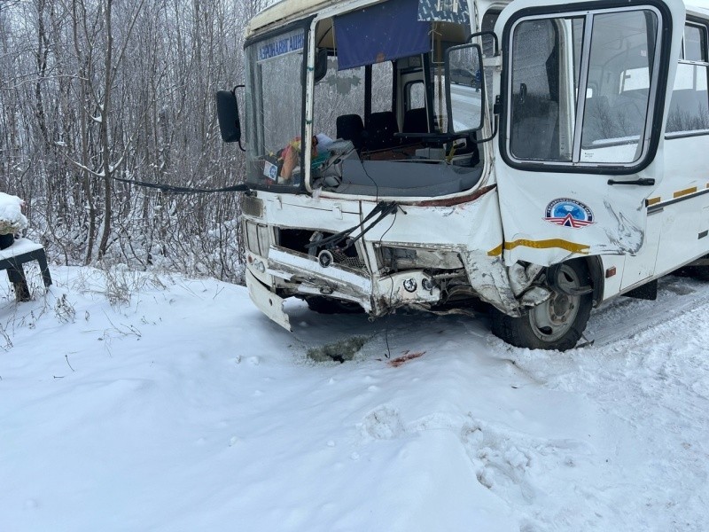 Пассажирка попавшей в ДТП под Усинском "Нивы" находится в коме, семь пассажиров автобуса получили травмы