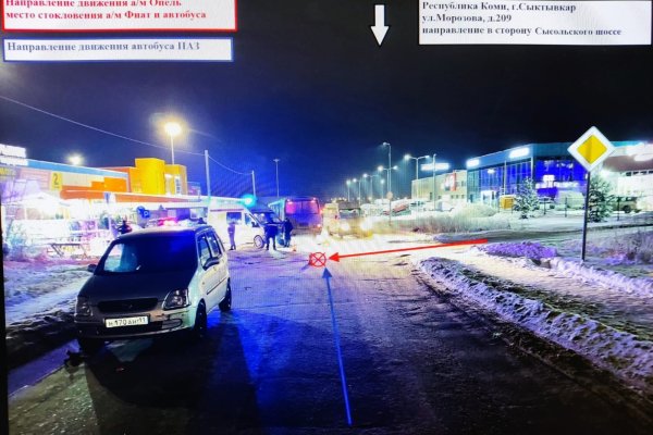 В Сыктывкаре в ДТП пострадал водитель машины на буксире
