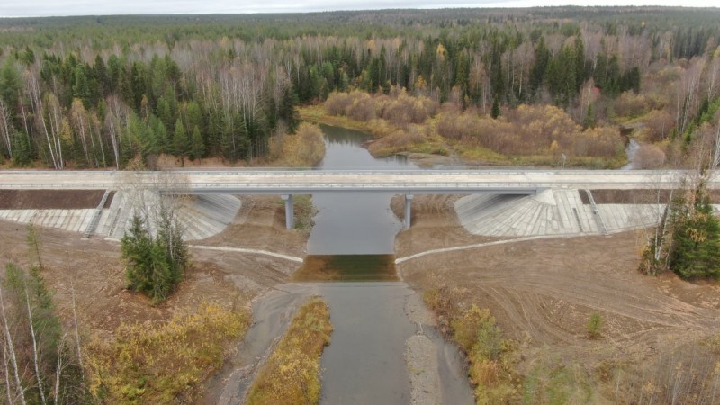 Итоги 2023 года: в Коми построили новый мост под современные нагрузки