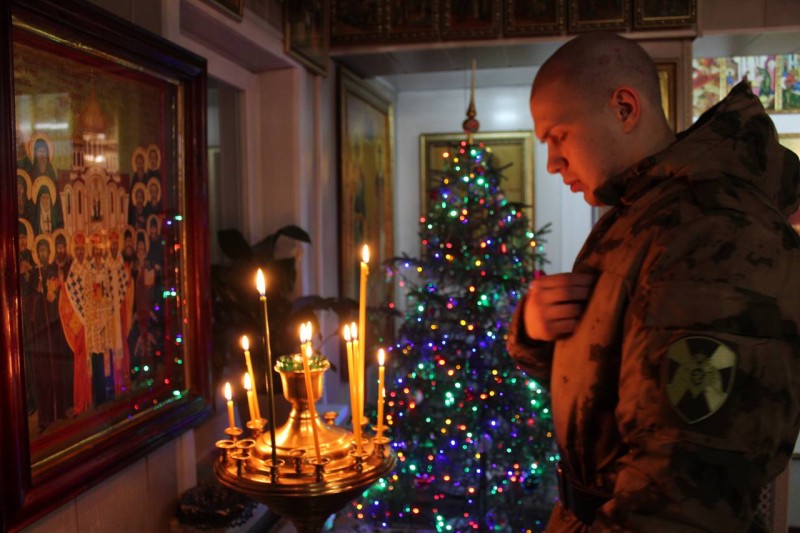 В Сыктывкаре росгвардейцы приняли участие в литургии за здравие военнослужащих, участвующих в СВО