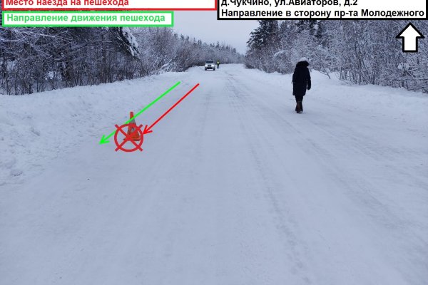 В Усть-Цилемском районе водитель снегохода сбил идущую по краю дороги женщину