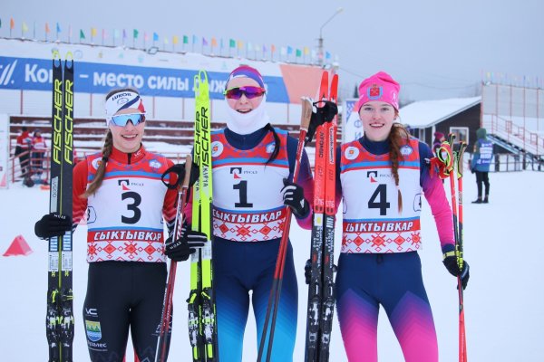 Спортсмены сборной Коми взяли серебро в спринте чемпионата СЗФО по лыжным гонкам