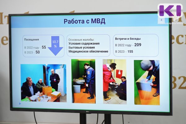 В местах принудительного содержания при МВД по Республике Коми обнаружено 93 нарушения