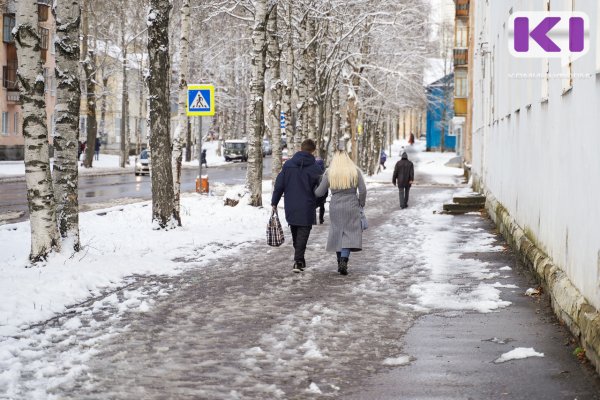 Погода в Коми 27 февраля: мокрый снег, гололед, -4...+1°С