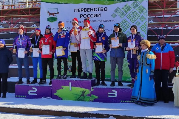 17 медалей первенства России завоевала сборная Коми по спортивному ориентированию
