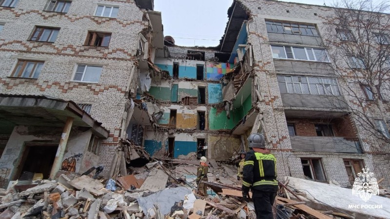 В Печоре завершен разбор завала на месте обрушения общежития