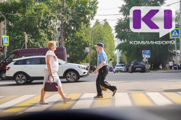 Число наездов на пешеходов в столице Коми выросло в два раза