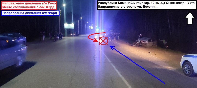 На трассе Сыктывкар - Ухта в ДТП погибла 41-летняя водитель Renault Logan