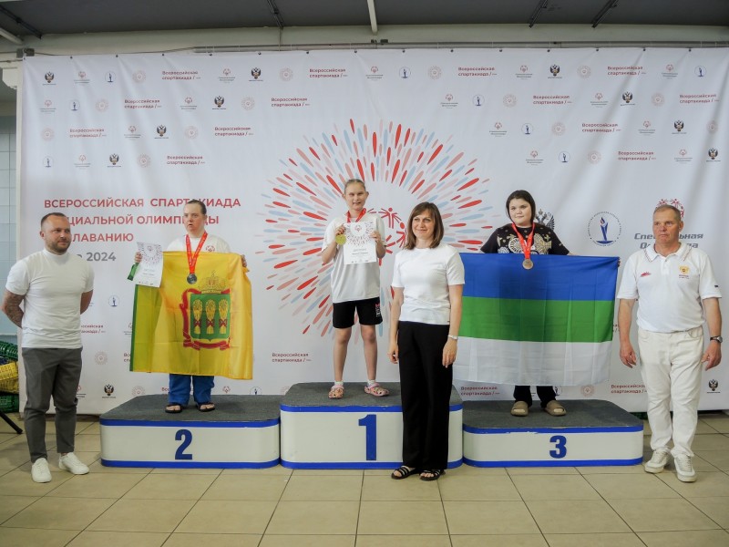 Пловцы Коми завоевали семь медалей Всероссийской спартакиады специальной Олимпиады