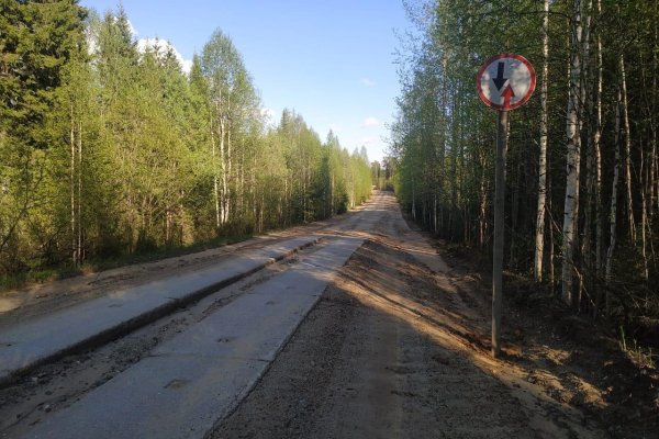 Завершены работы по восстановлению дороги в Удорском районе после размыва