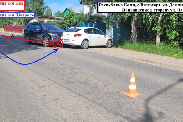В Выльгорте после столкновения с Kia пострадала водитель Chevrolet