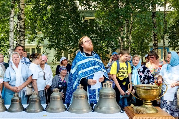 Храм, строящийся при поддержке ЛУКОЙЛа в ухтинском поселке, обрел колокола