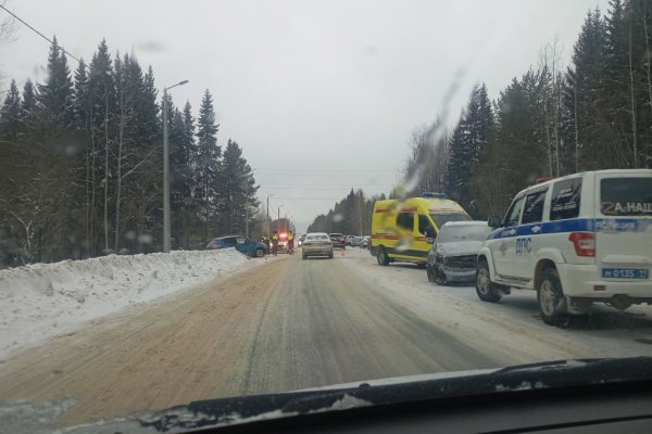 В Сыктывкаре в аварии на малой объездной пострадали дети