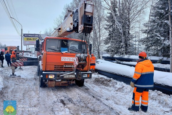 В Сыктывкаре продолжается замена главного напорного канализационного коллектора