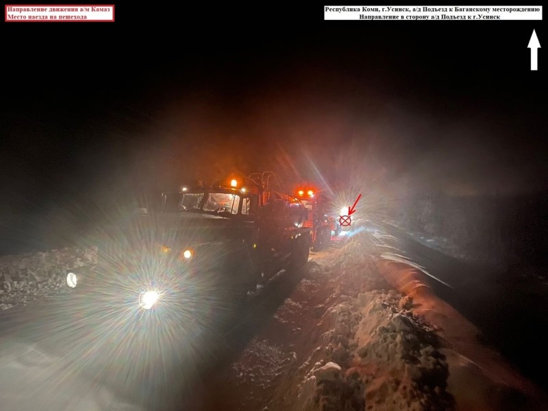 В Усинске КамАЗ наехал на своего водителя 