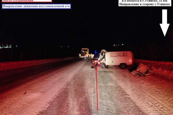 Под Усинском в столкновении с неустановленным авто погиб 51-летний водитель 