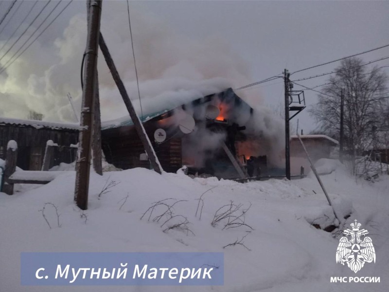 В Усинском районе в результате пожара погибла женщина