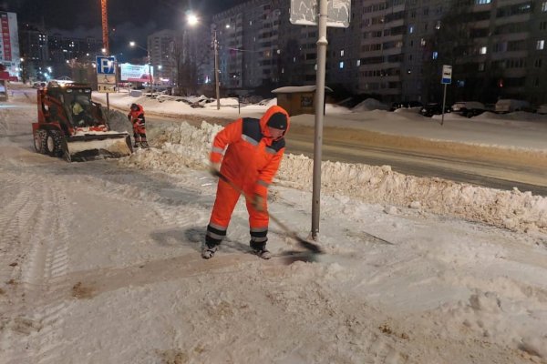 5 тысяч кубометров снега вывезено из Сыктывкара за минувшие сутки 

