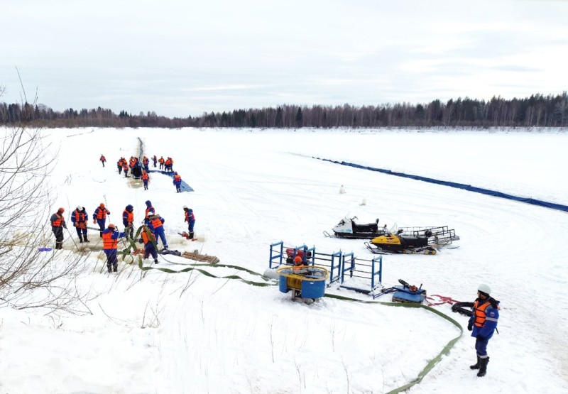 АО "Транснефть – Север" провело плановые учения на переходах нефтепроводов через реки

