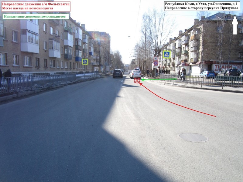 В Ухте две велосипедистки попали под колеса машины 