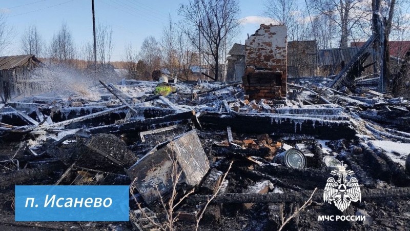 В Сысольском районе на пожаре погибла женщина 