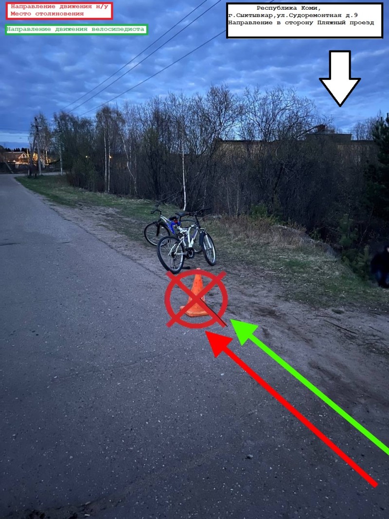 В поселке Краснозатонский водитель питбайка сбил 16-летнюю велосипедистку 